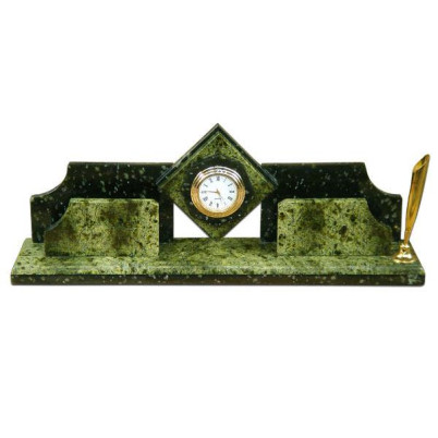 Настольный мини-набор из змеевика