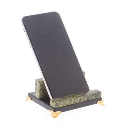 Подставка под мобильный телефон из камня змеевик