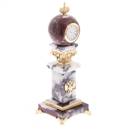 Часы из мрамора и бронзы "Державные"