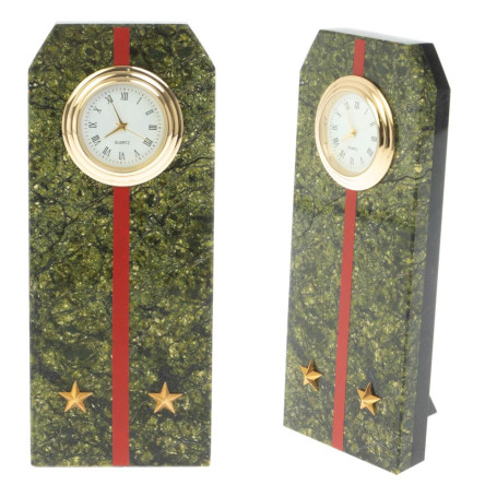 Часы подарочные "Погон лейтенант ВС" серпентинит