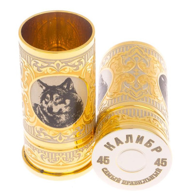 Набор из двух стопок "Волк" 40 мл Златоуст