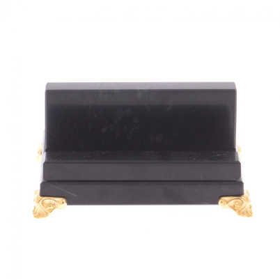 Настольная подставка под смартфон камень змеевик черный