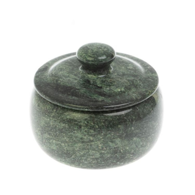 Сахарница из змеевика 10х10х8 см