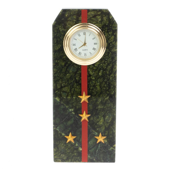 Часы подарочные &quot;Погон капитан ВС&quot; серпентинит