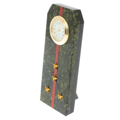 Часы подарочные "Погон капитан ВС" серпентинит