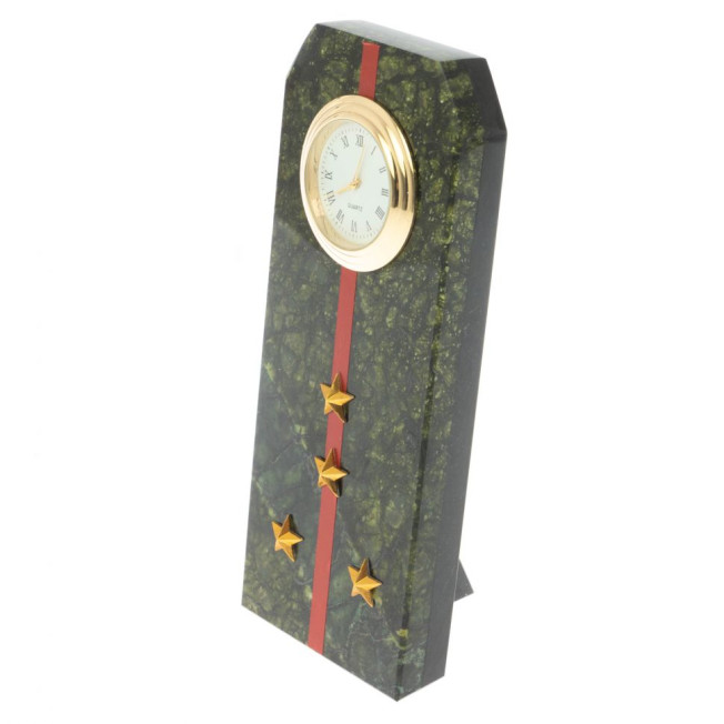 Часы подарочные &quot;Погон капитан ВС&quot; серпентинит