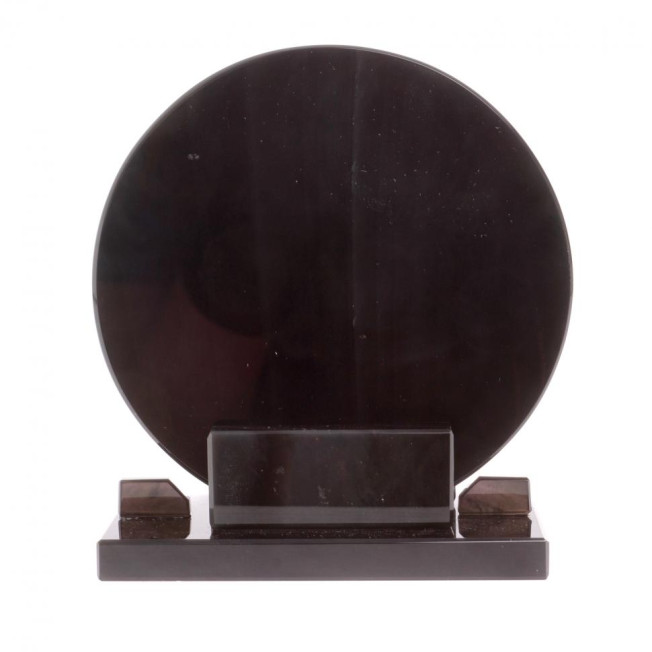 Диск из черного обсидиана 12 см (обсидиановое зеркало)