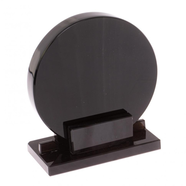 Диск из черного обсидиана 12 см (обсидиановое зеркало)