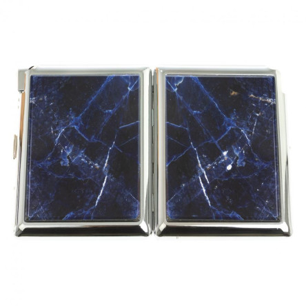 Портсигар на 20 сигарет с зажигалкой камень содалит