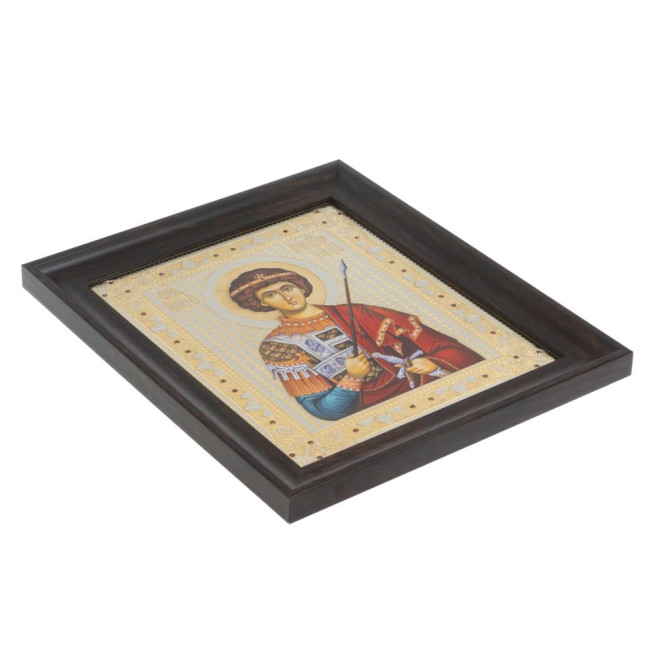 Икона "Св. Георгий Победоносец" 24,5х28,5х2 см Златоуст