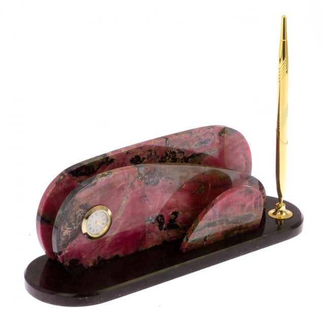 Письменный набор &quot;Корида&quot; из родонита