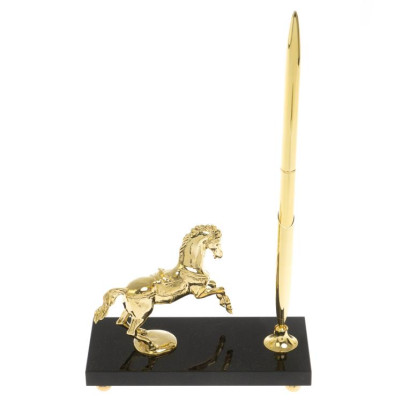 Подставка под ручку &quot;Конь&quot; из камня долерит