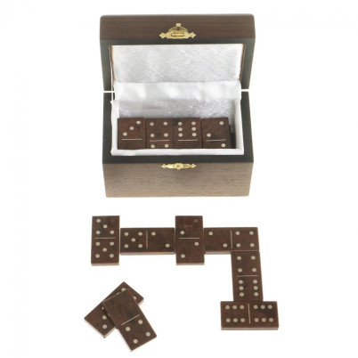 Домино из камня обсидиан