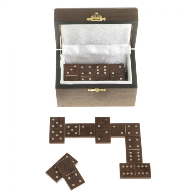 Домино из камня обсидиан