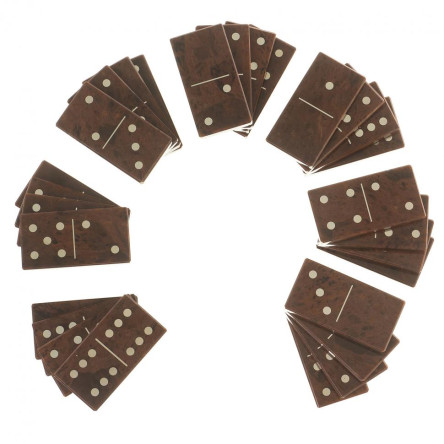 Домино из камня обсидиан