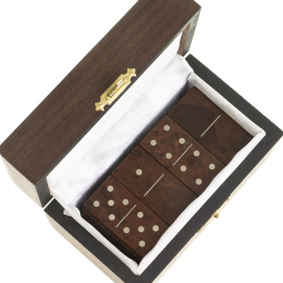 Домино из камня обсидиан