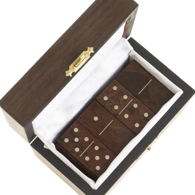 Домино из камня обсидиан