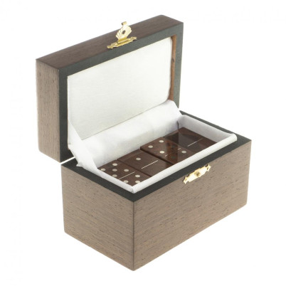 Домино из камня обсидиан