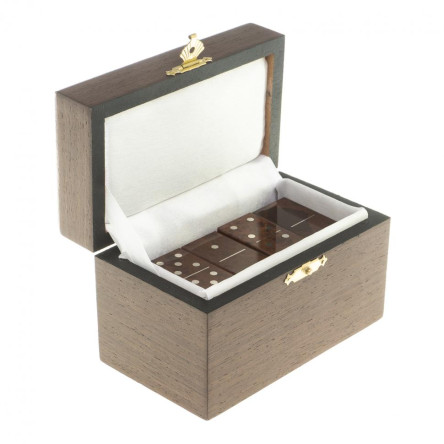 Домино из камня обсидиан