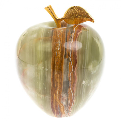 Яблоко из зелено-коричневого оникса (8)