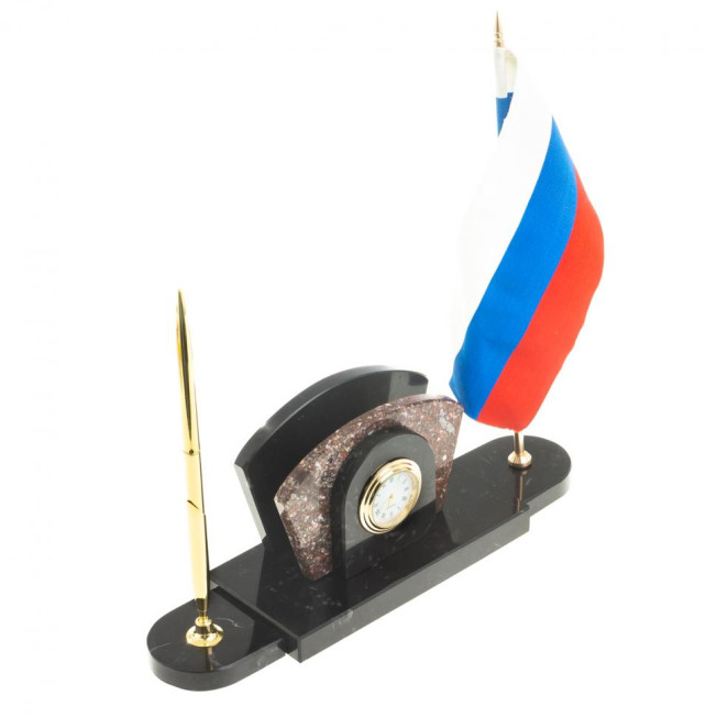 Визитница с флагом России из креноида
