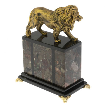 Часы "Лев" из конгломерата