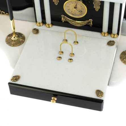 Набор из обсидиана и мрамора "Губернатор"