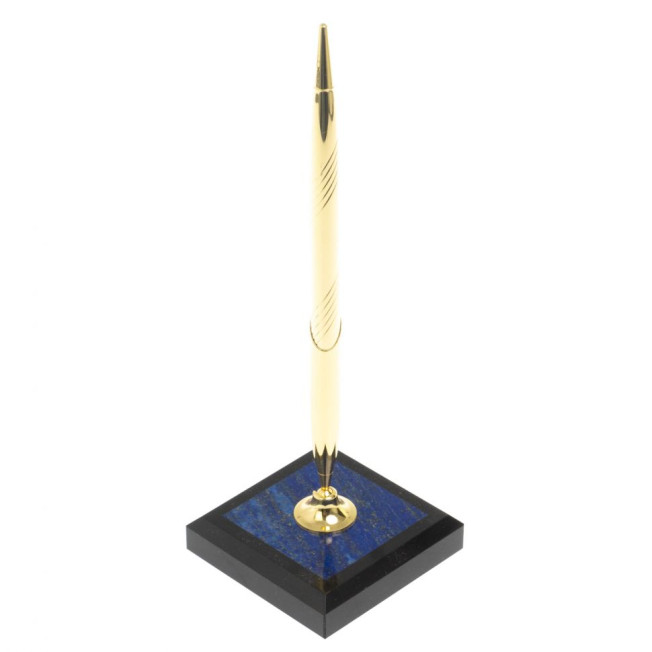 Подставка под ручку из афганского лазурита 7х7х21,5 см