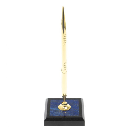 Подставка под ручку из афганского лазурита 7х7х21,5 см