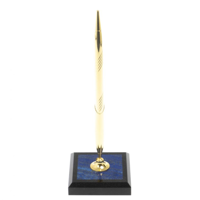 Подставка под ручку из афганского лазурита 7х7х21,5 см