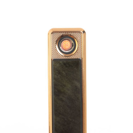 USB зажигалка из камня золотистый обсидиан