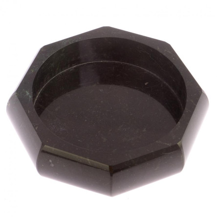 Пепельница " 8 граней " из черного змеевика