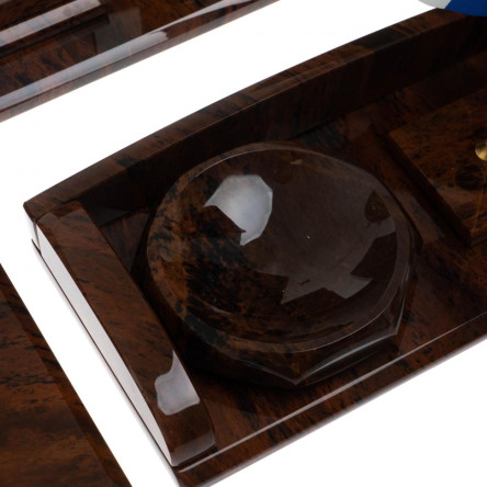 Письменный набор "Премиум" камень обсидиан