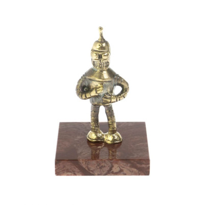Статуэтка &quot;Робот Бендер&quot; из бронзы и лемезита