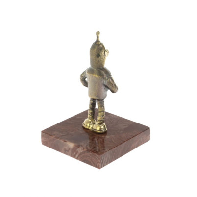 Статуэтка &quot;Робот Бендер&quot; из бронзы и лемезита