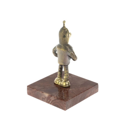 Статуэтка "Робот Бендер" из бронзы и лемезита