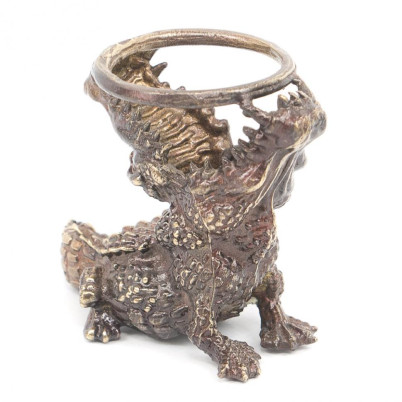 Подставка для шара &quot;Крокодил&quot; из бронзы