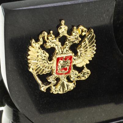 Настольный набор из змеевика "Престиж" с символикой России