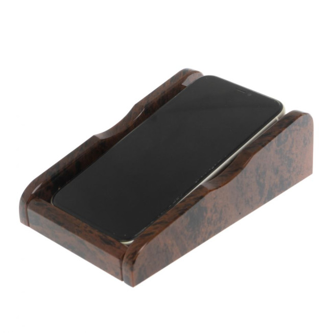 Подставка для сотового телефона из коричневого обсидиана