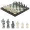 Шахматы подарочные "Средневековье" доска 40х40 см змеевик / мрамор
