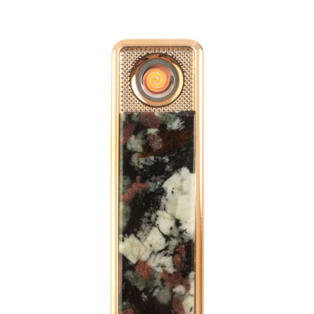 USB зажигалка из камня эвдиалит