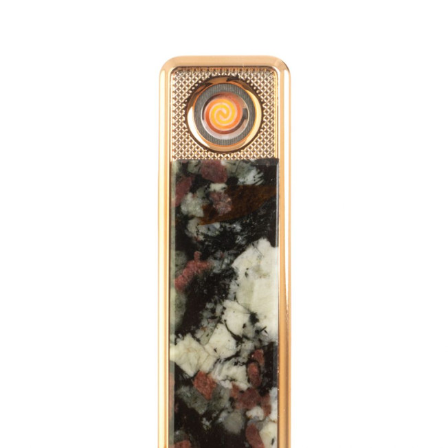 USB зажигалка из камня эвдиалит