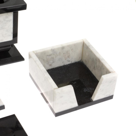 Настольный набор "Орел" из мрамора с бюваром и лотком А4