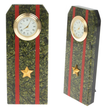 Часы подарочные "Погон майор ВС" серпентинит
