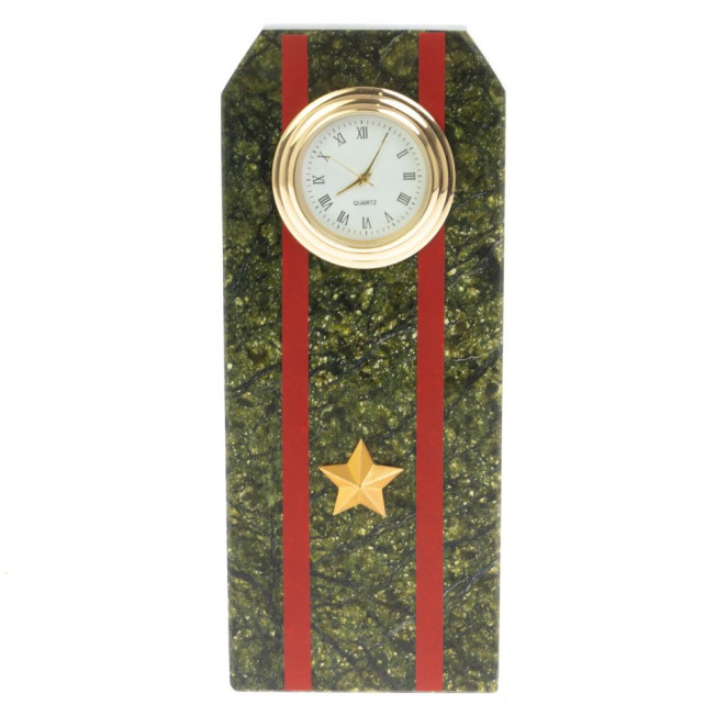 Часы подарочные &quot;Погон майор ВС&quot; серпентинит