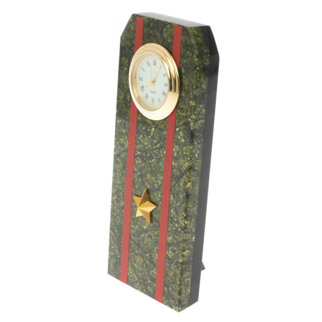 Часы подарочные &quot;Погон майор ВС&quot; серпентинит