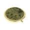 Зеркальце с кнопкой карманное камень змеевик цвет золото