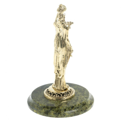 Статуэтка &quot;Фемида&quot; на подставке из баженовского змеевика