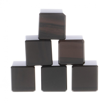 Камни для виски 6 кубиков из черного обсидиана