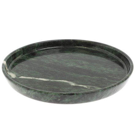 Каменный поднос из змеевика 24х24х2,5 см